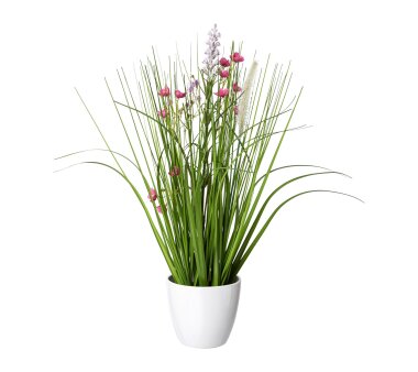 Kunstpflanze Blüten-Grasmix, Rosa kaufen