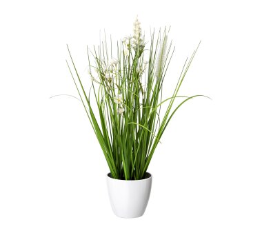 Lila / Kunstpflanze 2er Blüten-Grasmix, kaufen Set, Flieder