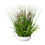Kunstpflanze Blüten-Grasmix, Farbe rosa, inkl. weißer Schale, Höhe ca. 53 cm