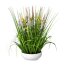 Kunstpflanze Blüten-Grasmix, Farbe multicolor, inkl. weißer Schale, Höhe ca. 53 cm