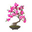 Kunstpflanze Bonsai cerasum, Farbe pink, inkl. Zementschale, Höhe ca. 50 cm