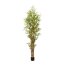 Kunstpflanze Bambus mit Naturstamm, Farbe grün, inkl. Topf, Höhe ca. 210 cm