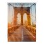 Lichtblick Rollo Klemmfix, ohne Bohren, Verdunkelung, Brooklyn Bridge  Orange