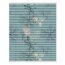Lichtblick Plissee Klemmfix, ohne Bohren, blickdicht, Aqua Floral - Blau 45 x 130 cm (B x L)