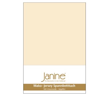 Janine Jersey-Spannbettlaken 5007, leinen, 100%...