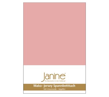 Janine Jersey-Spannbettlaken 5007, zartmauve, 100%...