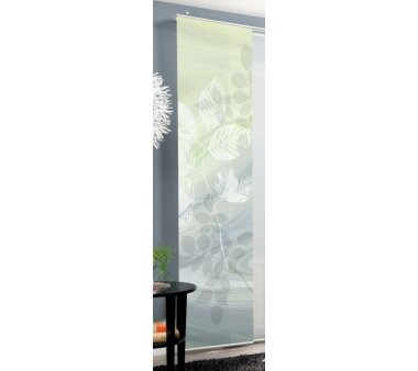 Schiebevorhang Deko blickdicht TOUPILLON Fb. grün Größe BxH 60x245 cm