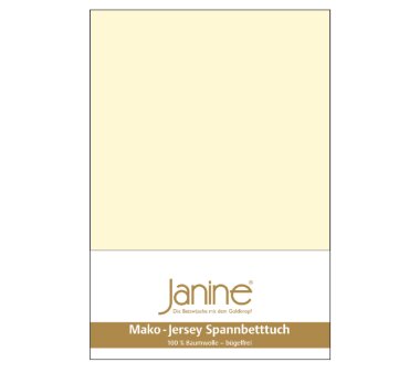 Janine Jersey-Spannbettlaken 5007, champagner, 100%...