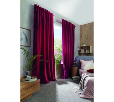 Thermo Chenille Einzelschal WOLLY mit Funktionsband, Farbe bordeaux