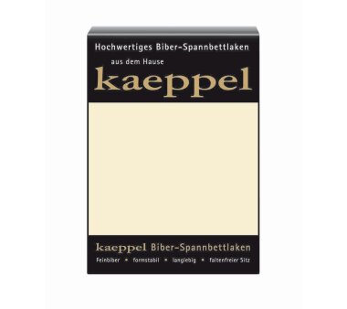 Kaeppel Biber Spannbettlaken, Stegh&ouml;he 30 cm, 100%...