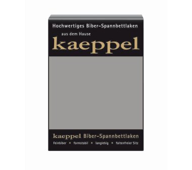 Kaeppel Biber Spannbettlaken, Stegh&ouml;he 30 cm, 100%...