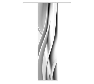 Schiebevorhang Deko blickdicht CURVIO, Farbe grau, Größe BxH 60x245 cm