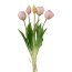 Kunstblume Tulpenbund gefüllt, 2er Set, rosa, Höhe ca. 39 cm