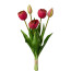 Kunstblume Tulpenbund gefüllt, 2er Set, pink, Höhe ca. 39 cm