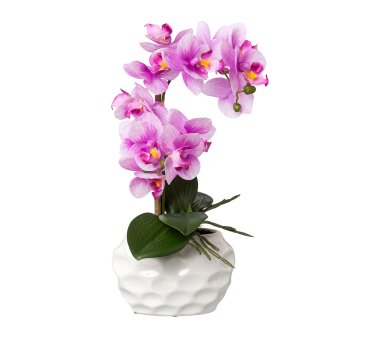 Kunstpflanze Phalenopsis (Orchidee), rosa, inklusive...