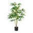 Künstliche Zierhanfpflanze, grün, inklusive Kunststoff-Topf, Höhe ca. 90 cm