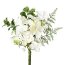Künstliches Hortensien-Bouquet, 3er Set, weiß, Höhe ca. 23 cm