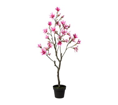 Kunstpflanze Magnolienbaum, pink, inklusive Topf,...