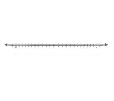 Lichtblick Gardinenstange Kegel, 20 mm, ausziehbar, 1 läufig, Chrom matt 130 - 240 cm