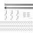 Lichtblick Gardinenstange Kegel, 20 mm, ausziehbar, 2 läufig,  Chrom Matt 130 - 240 cm