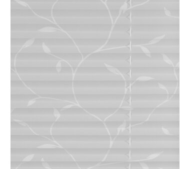 Lichtblick Plissee Klemmfix, ohne Bohren, verspannt, Ausbrenner, Weiß  70 cm x 130 cm (B x L)