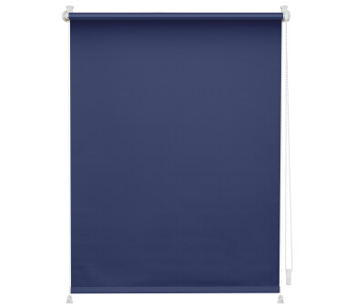 Lichtblick Rollo Klemmfix, ohne Bohren, verspannt, Verdunkelung, Blau 80 cm x 150 cm (B x L)