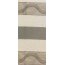 Ösenschal SUSA, Jacquard-Querstreifen, blickdicht, Farbe stein, HxB 245x140 cm