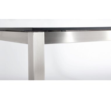 BEST Freizeitmöbel Tisch Marbella, 210x100cm, edelstahl/ardesia