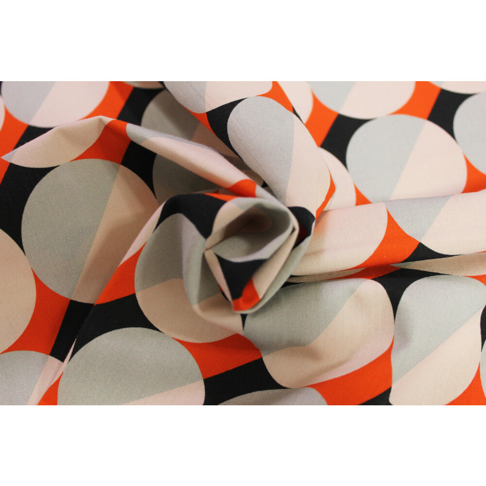 ADAM Deko-Schal Circles mit Kräuselband, orange, HxB 175x145 cm online  kaufen