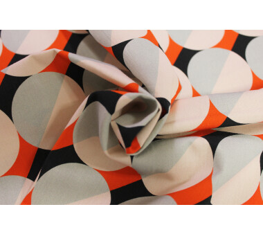 ADAM Deko-Schal Circles mit Ösen, orange, HxB 225x145 cm
