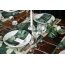 ADAM Tischläufer Eden, mit Kuvertsaum, grün, 50x150 cm