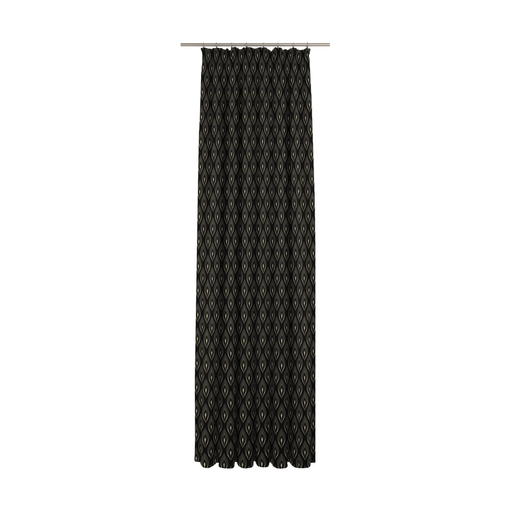 ADAM Deko-Schal Feathers mit Kräuselband, schwarz, HxB 225x145 cm online  kaufen