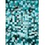 AS Creation Vlies-Fototapete 3D SQUARES BLUE 119051, 4 Teile, 192x260 cm