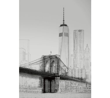 AS Creation Vlies-Fototapete NEW YORK ART ILLUSTRATION...