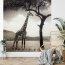 AS Creation Vlies-Fototapete GIRAFFE SAFARI 119075, 4 Teile, 192x260 cm