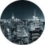 AS Creation Vlies-Fototapete NEW YORK AT NIGHT II 119209, 3 Teile, 140x140 cm