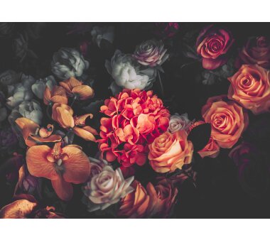 AS Creation Vlies-Fototapete ROMANTIC FLOWERS 118510, 5 Teile 350x255 cm