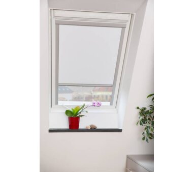 Lichtblick Dachfensterrollo Skylight, Thermo, Verdunkelung - Weiß 49,3 x 94,0 cm (F06) (B x L)