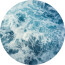 Vlies-Fototapete KOMAR, DOTS OCEAN TWIST, selbstklebend, 1 Teil, Ø 125 cm