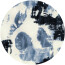 Vlies-Fototapete KOMAR, DOTS ARTY BLUE, selbstklebend, 1 Teil, Ø 125 cm