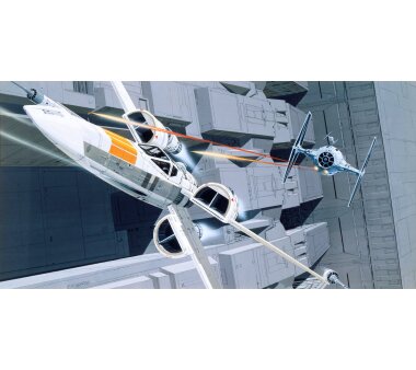 Vlies-Fototapete KOMAR STAR WARS CLASSIC RMQ X-WING VS TIE-FIGHTER, 10 Teile, BxH 500 x 250 cm