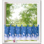 Bistro-Gardine EVA, mit Schlaufen, Digitaldruck, blickdicht, Farbe multicolor, HxB 45x120 cm