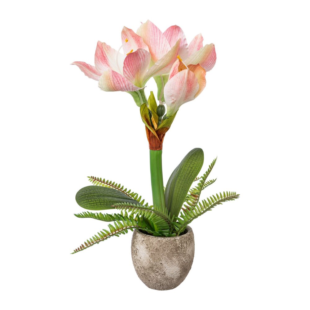 bei rosa, Kunstpflanze cm Wohnfuehlidee - 35 Amaryllis