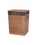 Wäschekorb aus Weide, aufklappbar, naturfarben, BxTxH 47x35x61 cm