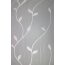 VHG Fertig-Webstore HEIDI, mit Scherli-Blättermotiven, Kräuselband-Aufhängung, halbtransparent,  Farbe weiß