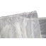 VHG Fertig-Webstore HEIDI, mit Scherli-Blättermotiven, Kräuselband-Aufhängung, halbtransparent,  Farbe weiß HxB 120x300 cm