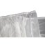 VHG Fertig-Webstore HEIDI, mit Scherli-Blättermotiven, Kräuselband-Aufhängung, halbtransparent,  Farbe weiß HxB 245x900 cm