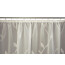 VHG Fertig-Webstore HEIDI, mit Scherli-Blättermotiven, Kräuselband-Aufhängung, halbtransparent,  Farbe natur HxB 120x300 cm