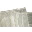 VHG Fertig-Webstore HEIDI, mit Scherli-Blättermotiven, Kräuselband-Aufhängung, halbtransparent,  Farbe natur HxB 245x900 cm