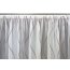 VHG Fertig-Webstore ASTRID, mit Scherli--Wellenmotiven, Kräuselband-Aufhängung, halbtransparent,  Farbe braun HxB 120x300 cm